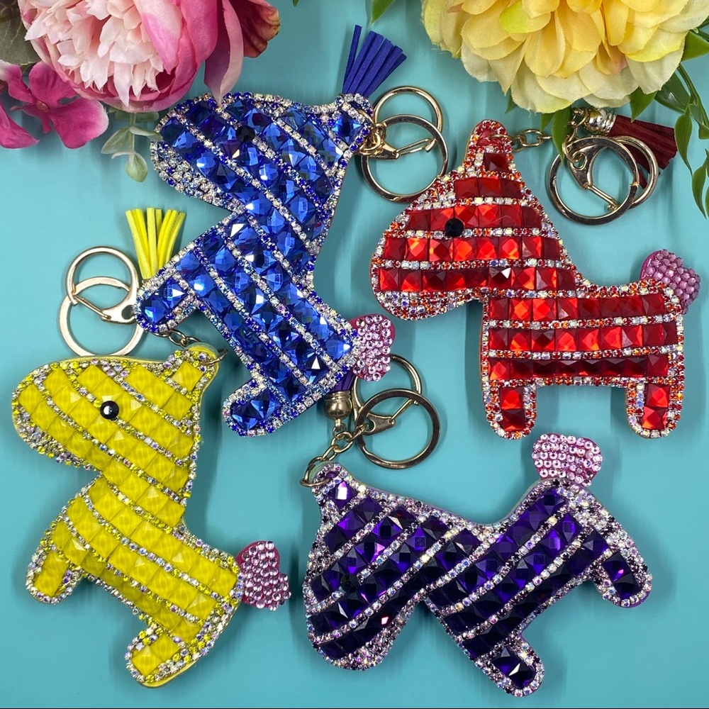 ✨ Sapphire Blue✨Lucky Crystal Bling Horse Keyc… - Picture 4 of 5